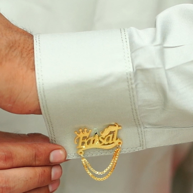 Special Customize Name Cufflinks