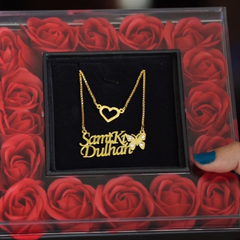 Queen butterfly necklace
